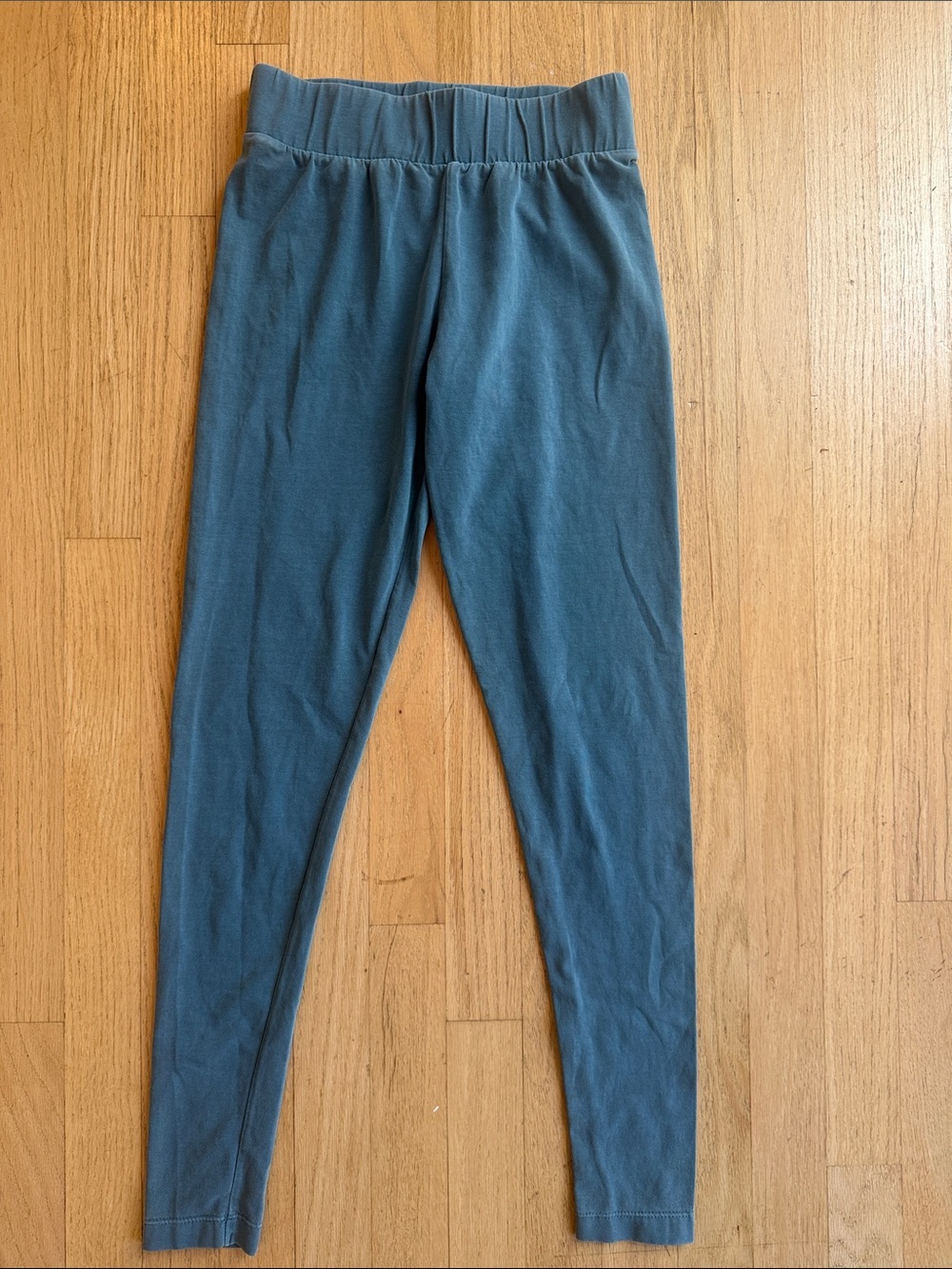 NWOT: Free People Movement Teal Blue Cotton Leggings, Soft T-Shirt Feel, XS
